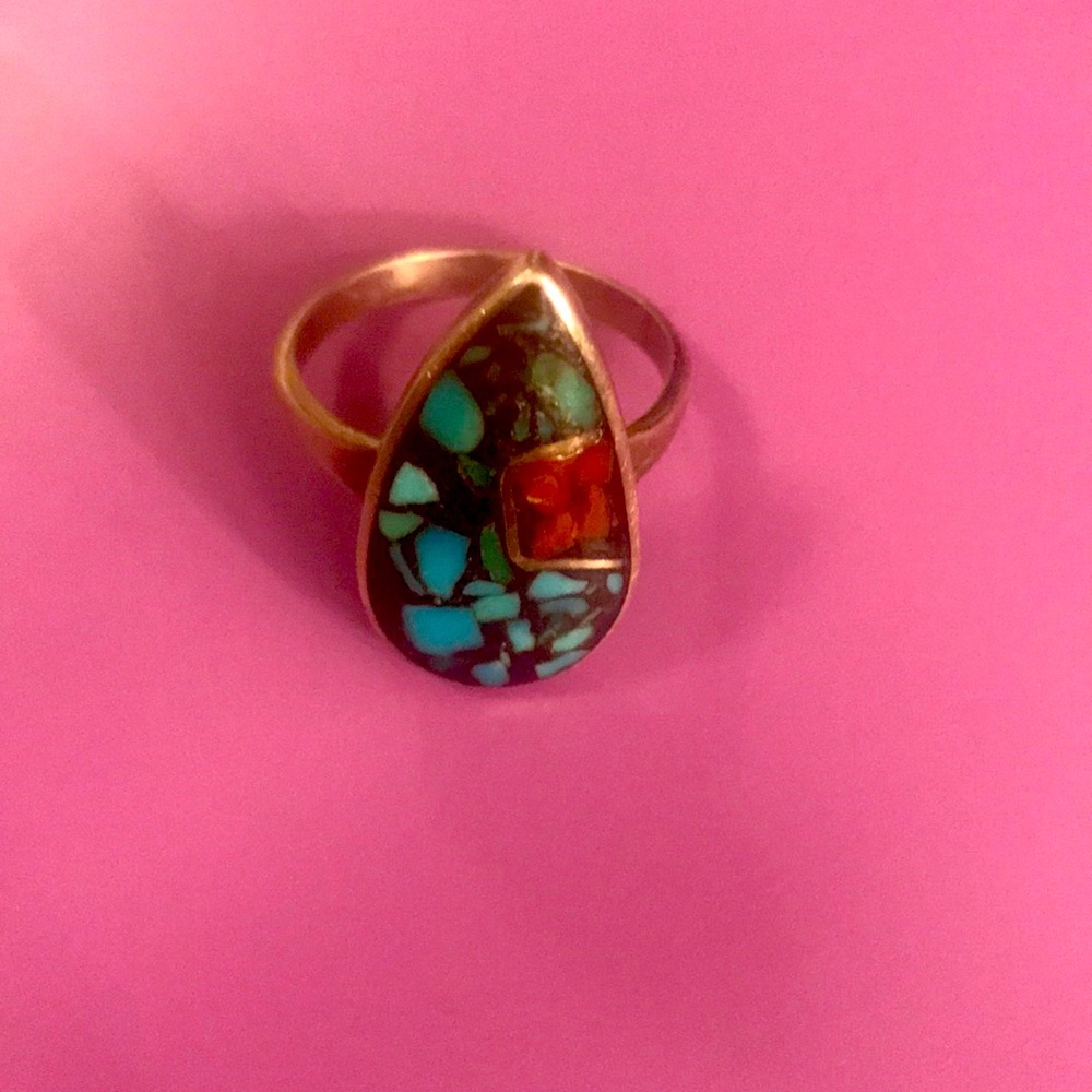 Turquoise Authentic Native American Ring.